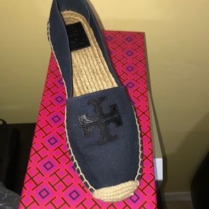 Weston Flat Espadrille Canvas/Calf Leather